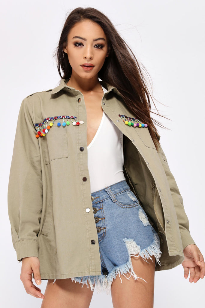 S17W-1000008938-KKI-XS-khaki-pom-pom-shirt