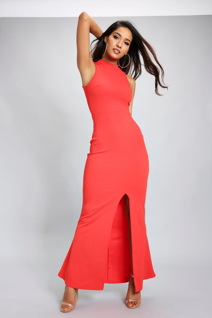 S17W-1300008160-RED-6-high-neck-split-maxi-dress-mid-red-jl3686