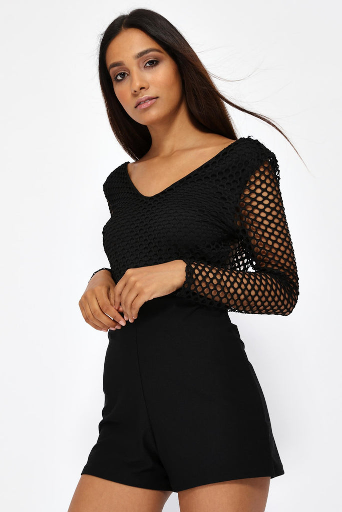 S17W-1600001533-BCK-6-plunge-fishnet-playsuit-black-jl0600