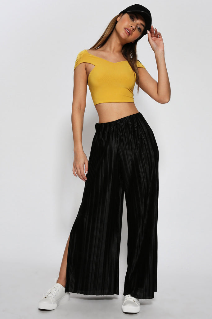 S17W-2000003181-BCK-S/M-wide-leg-trousers-with-split-sides-black-jl1316