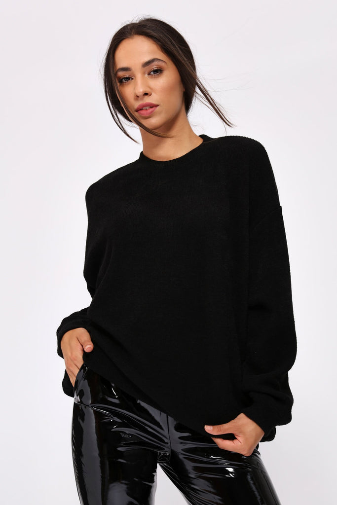 S17W-2700009925-BCK-S/M-oversized-ribbed-jumper-black-jl4757